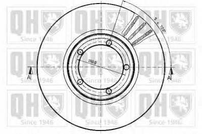 QUINTON HAZELL bdc3684 -  Тормозной диск